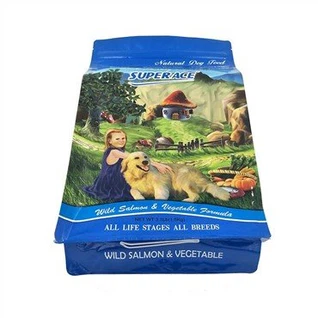 Торба за паковање хране за псе са равним дном и рајсфершлусом